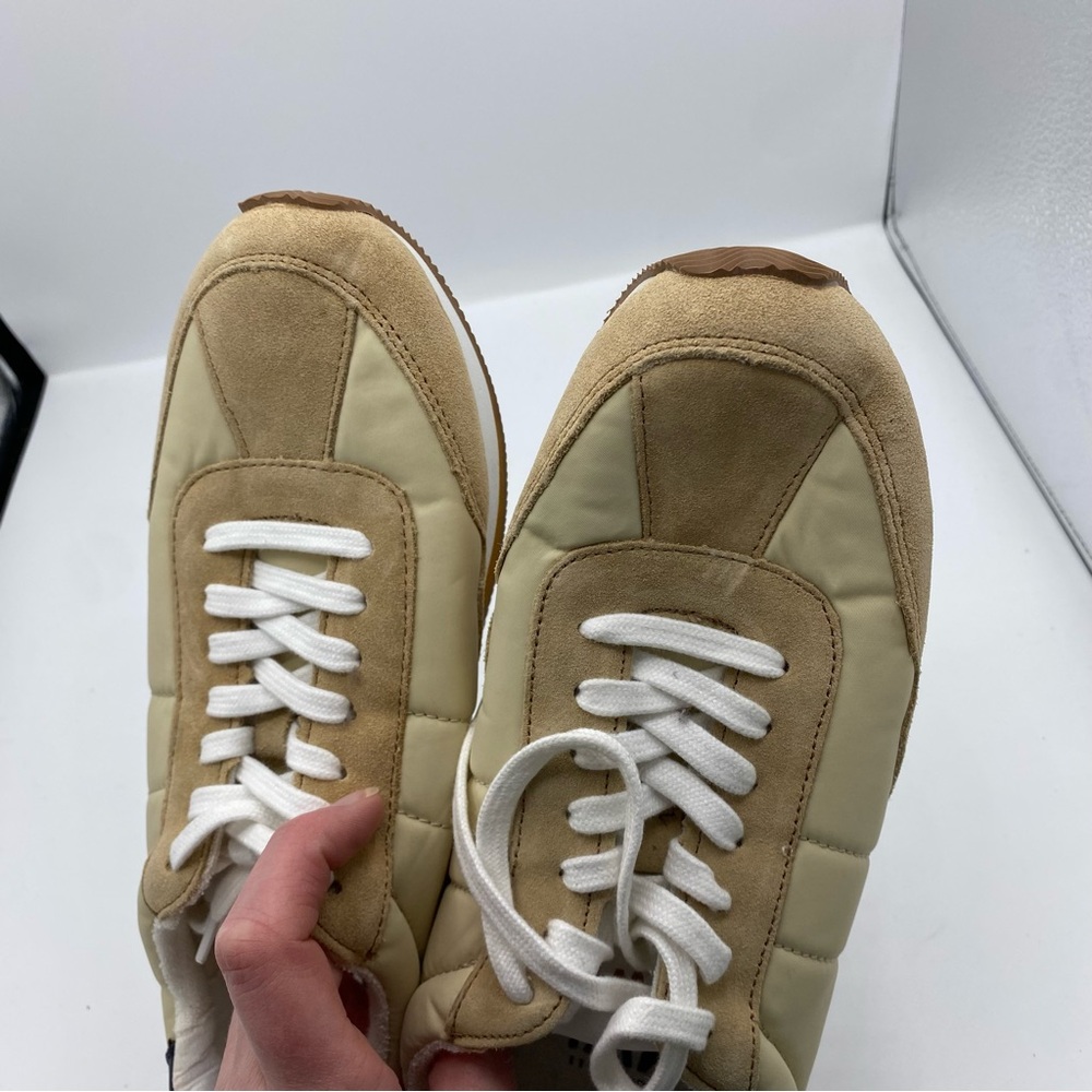 Madewell League Sneakers in Suede womens Size 9 men’s 7.5 French Vanilla Multi - Picture 6 of 8